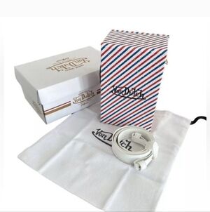 Von Dutch Barber Stripe Crossbody Bag NEW